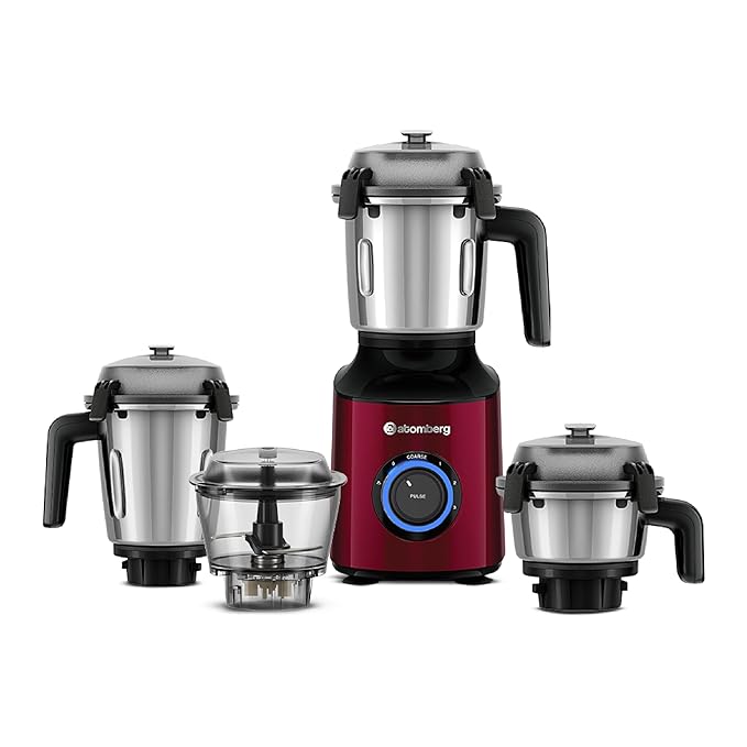 Zenova Mixer Grinder (Red Wine)