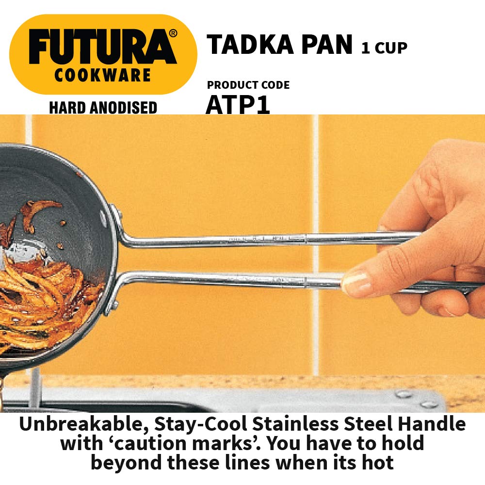 Hawkins Futura Hard Anodized Tadka Pan 10 cm (240 ml) L31(ATP1)