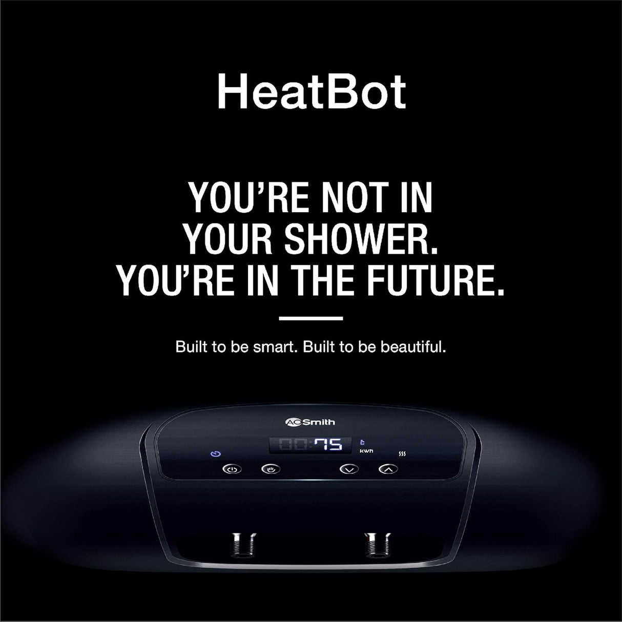 HeatBot 25 Litre Remote Controlled Water Heater with 2kW Heating Element, Blue Diamond Glass Tank | Wall Mount Geyser for Bathroom | Long lasting