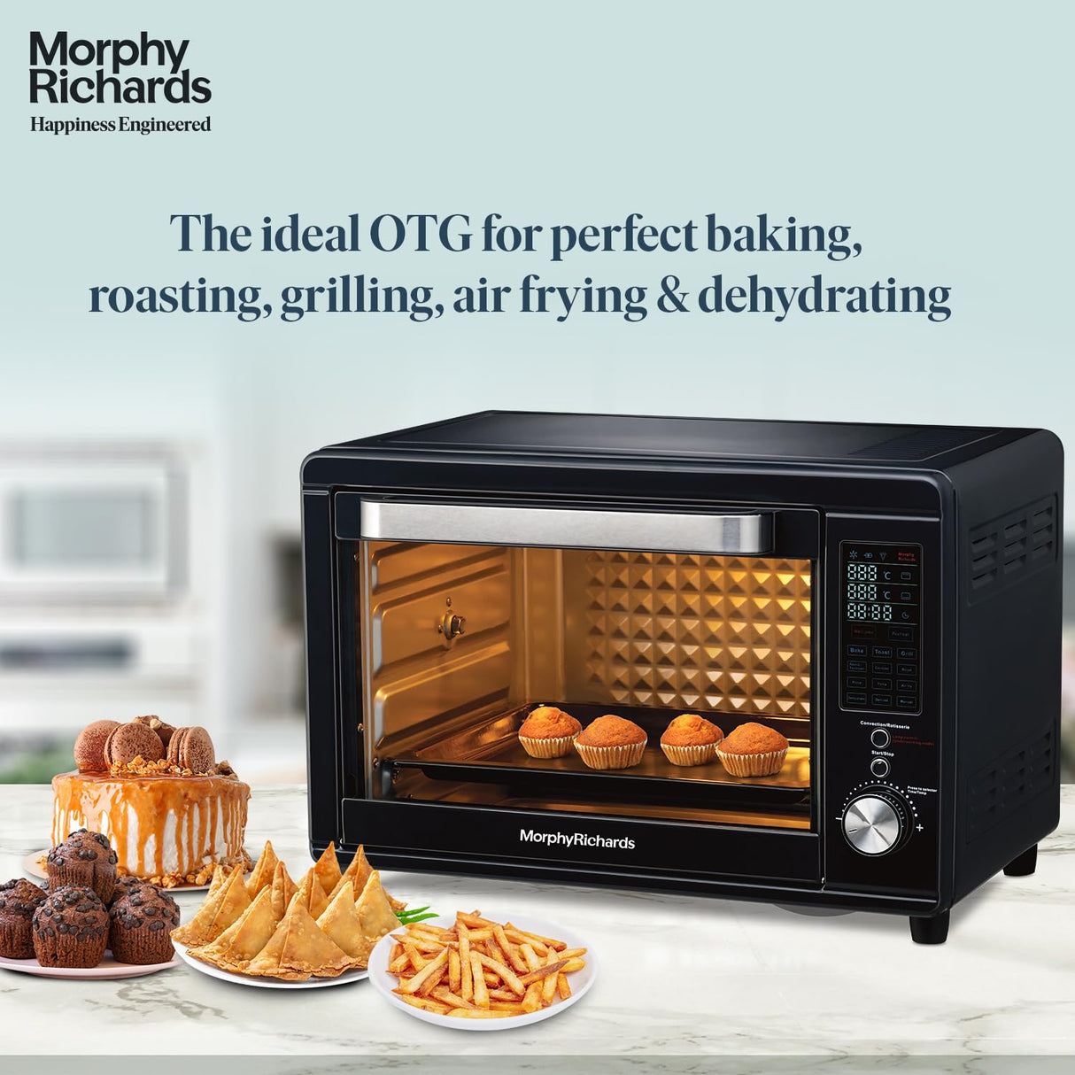 40RCAD 40L Digital OTG 2000W – Oven Toaster Griller with Air Fryer, Dehydrator, 13 Preset Menus, Rotisserie & Convection