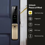 Kyra Pro Premium Push-Pull Smart Lock | 6-Ways of Unlocking | Wi-Fi & Bluetooth Connectivity | Fingerprint & PIN Access