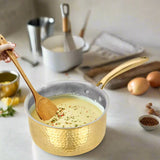 Glitter Brass Cooking Sauce Pan 1500ml