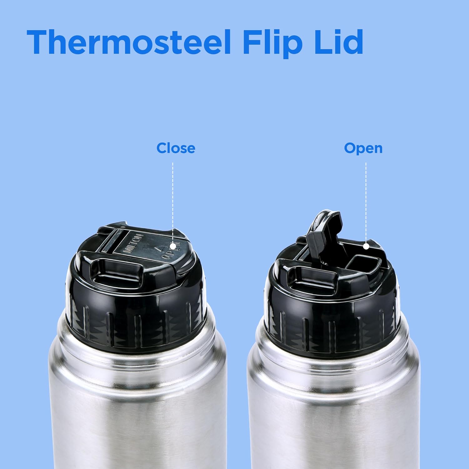 Flip Lid Milton Litre Thermos Stainless Steel Milton Thermosteel