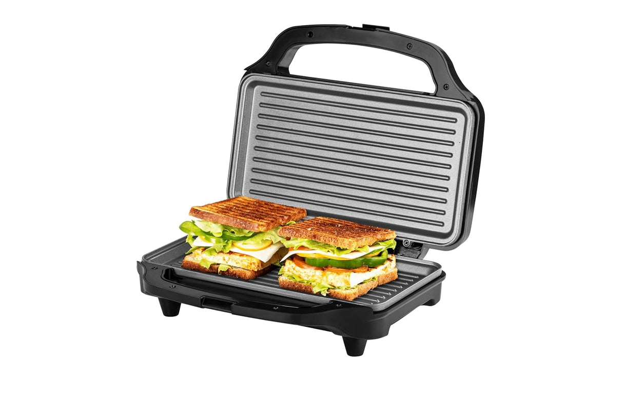 RST900GRXL 900W 2 Slice Grill Sandwich Maker | Electric Toaster Griller Large with Deep-Filled Plate | Non-Stick Coating | Cool-Touch Handle | Power Indicators