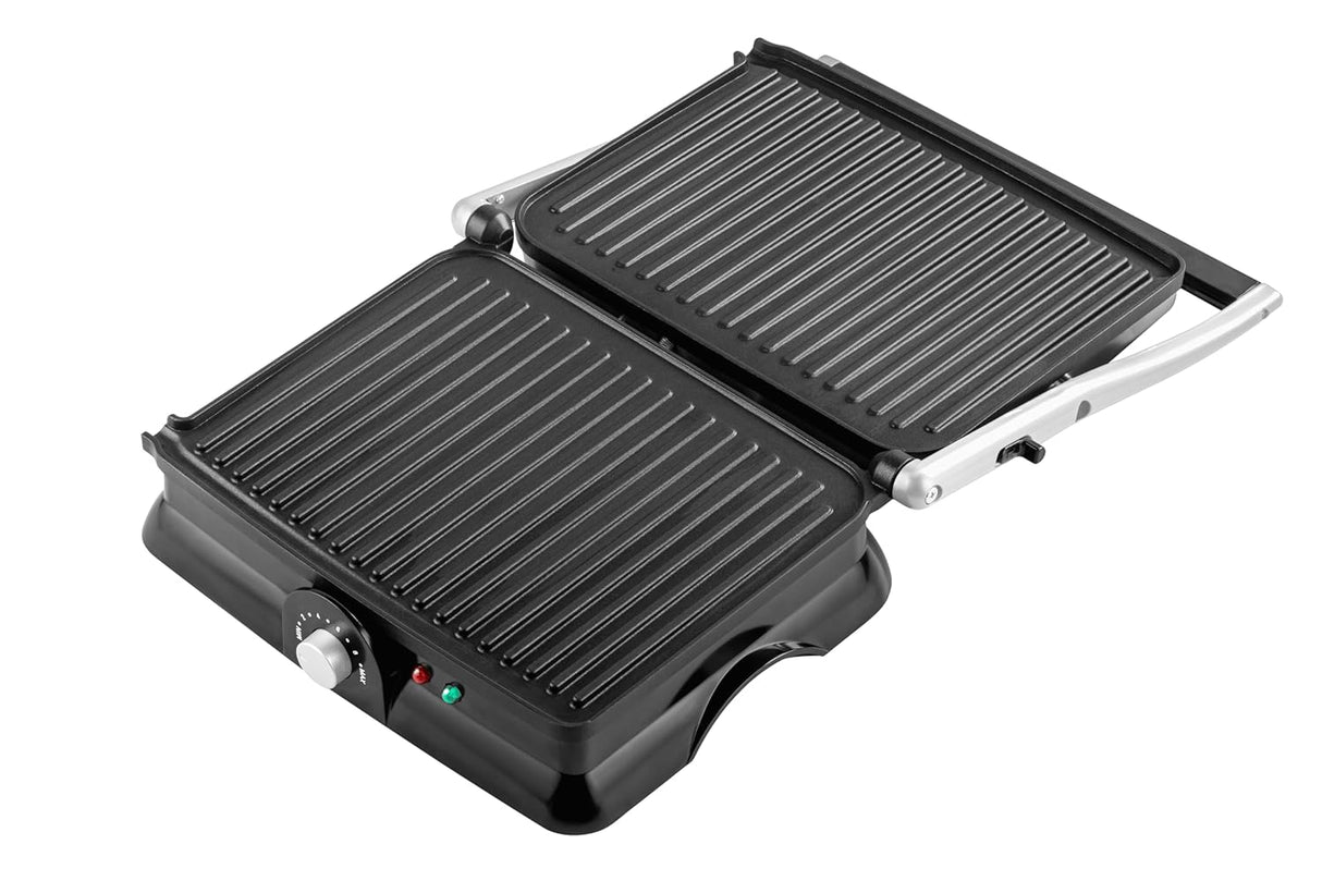 RST2004CG 2000W 180° GrillMaster 4 Slice Electric Grill Sandwich Maker | Full Flat Toaster Griller | Drip Tray, Ready-to-Cook Indicator | Adjustable Temperature & Timer