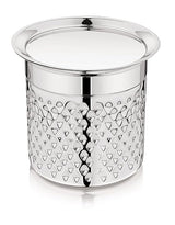 Mukti Stainless Steel Food Storage Jars & Containers|Dabba|Milk Pot, Lota, Gunj|Milky Mist Krystal with Lid|4600ml x 1pc