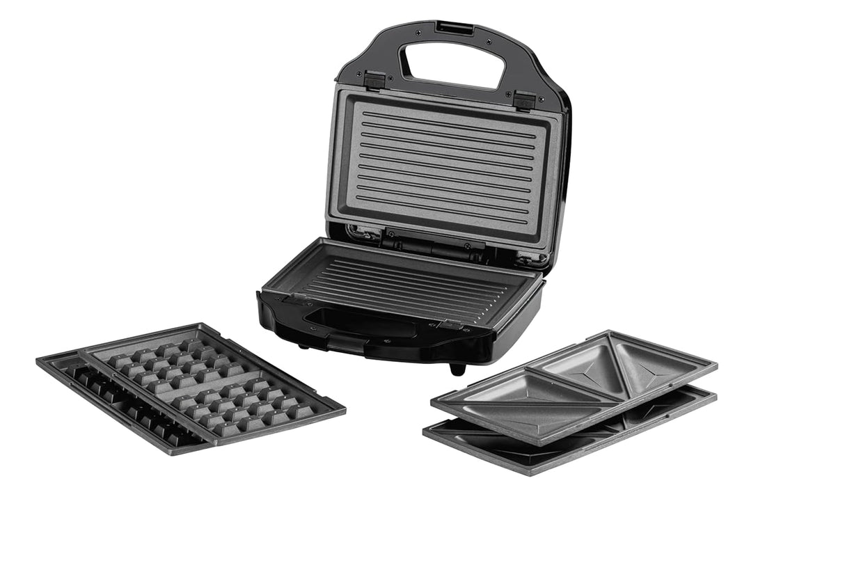 RST900M3XL 900W 3-in-1 Sandwich Maker | Toast, Waffle & Grill Plates | Cool-Touch Handle | Ready-to-Cook Indicator | Overheat Safety Protection | Compact Design