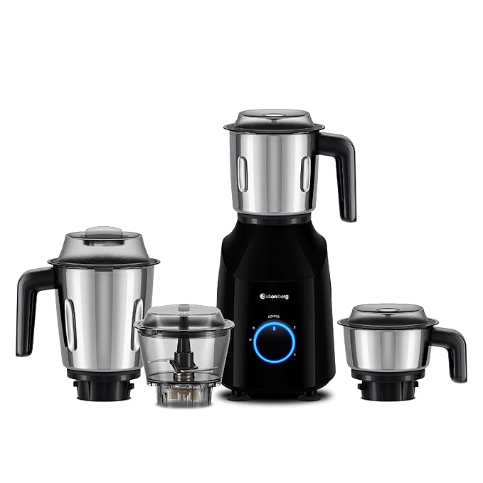 Yulia 750 Watt Mixer Grinder (Gloss Black)