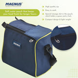 Nexus 5 Stainless Steel Lunch Box Set with Insulated Bag | 5 Leakproof & Airtight Containers | BPA-Free Tiffin for Office, School, Kids, Men & Women – Blue