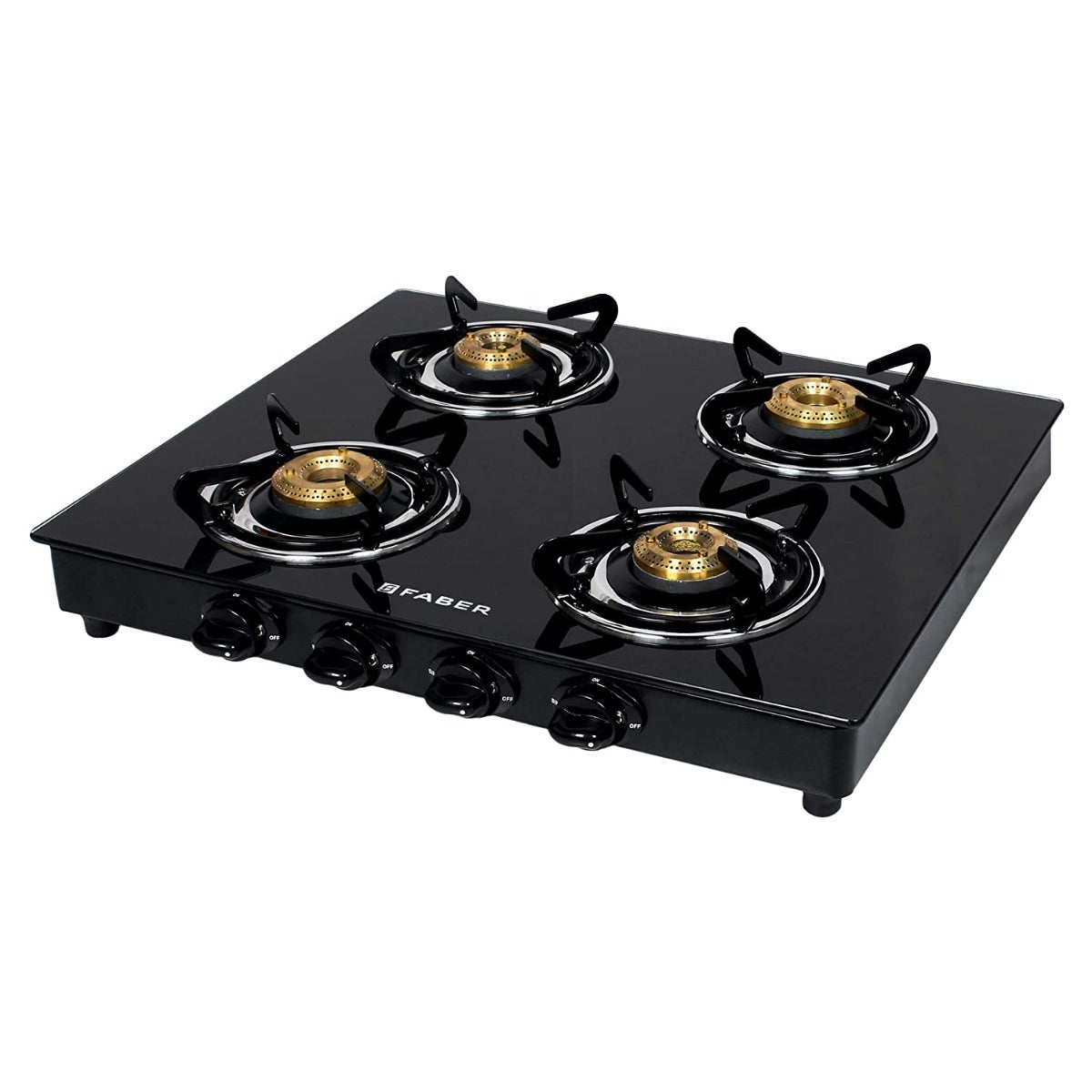 Faber 4 Burner Glass Cooktop  (Grand 4BB BK) Non-Auto Ignition