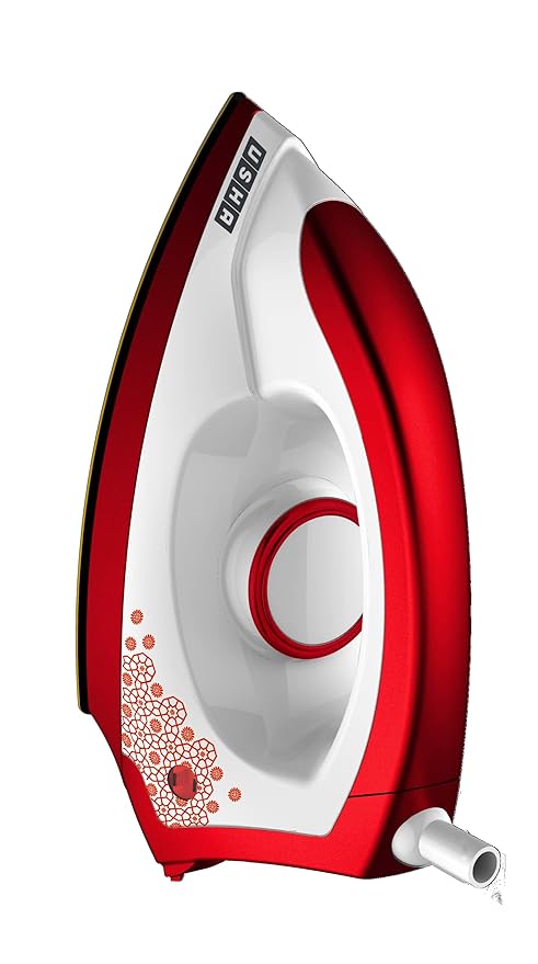 Usha EI 3302 Gold 1100-Watt Lightweight Dry Iron (Gold and Velvet Red)