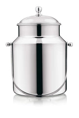 Mukti Stainless Steel Food Storage Jars & Containers|Dabba|Milk, Oil Can|Swiss Can with Handle|1750ml x 1pc