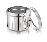 Mukti Stainless Steel Food Storage Jars & Containers|Snacks Dabba|Nasta Box Crystaline See Through Lid|1200ml x 1pc