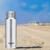 Milton Elfin 300 Thermosteel Water Bottle 300 ml, 24 Hr Hot and Cold I Leak Proof Lid, ISI Certified I Vacuum Insulated I for Office, Gym, School I Silver