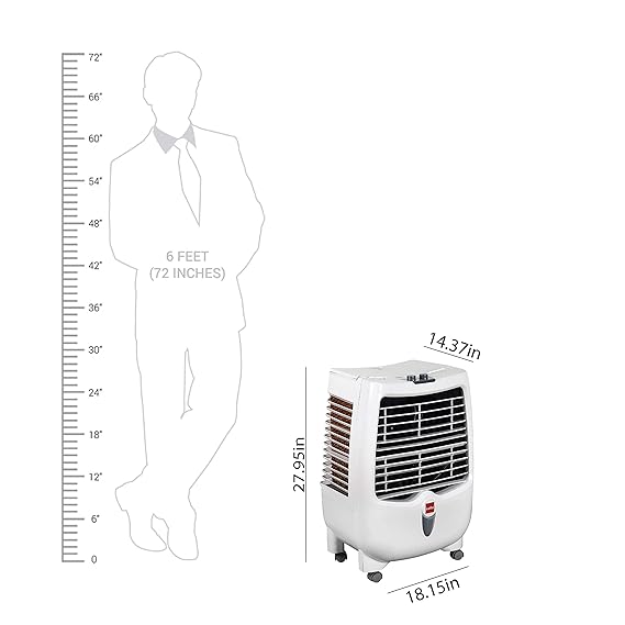 Gem 22-Litre Personal Air Cooler (White)