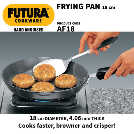 Hawkins Futura 18cm  Hard Anodised Frying Pan AF18