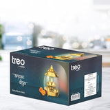 Treo Arpan Decorative Brass Diya with Curved Glass Cover Medium