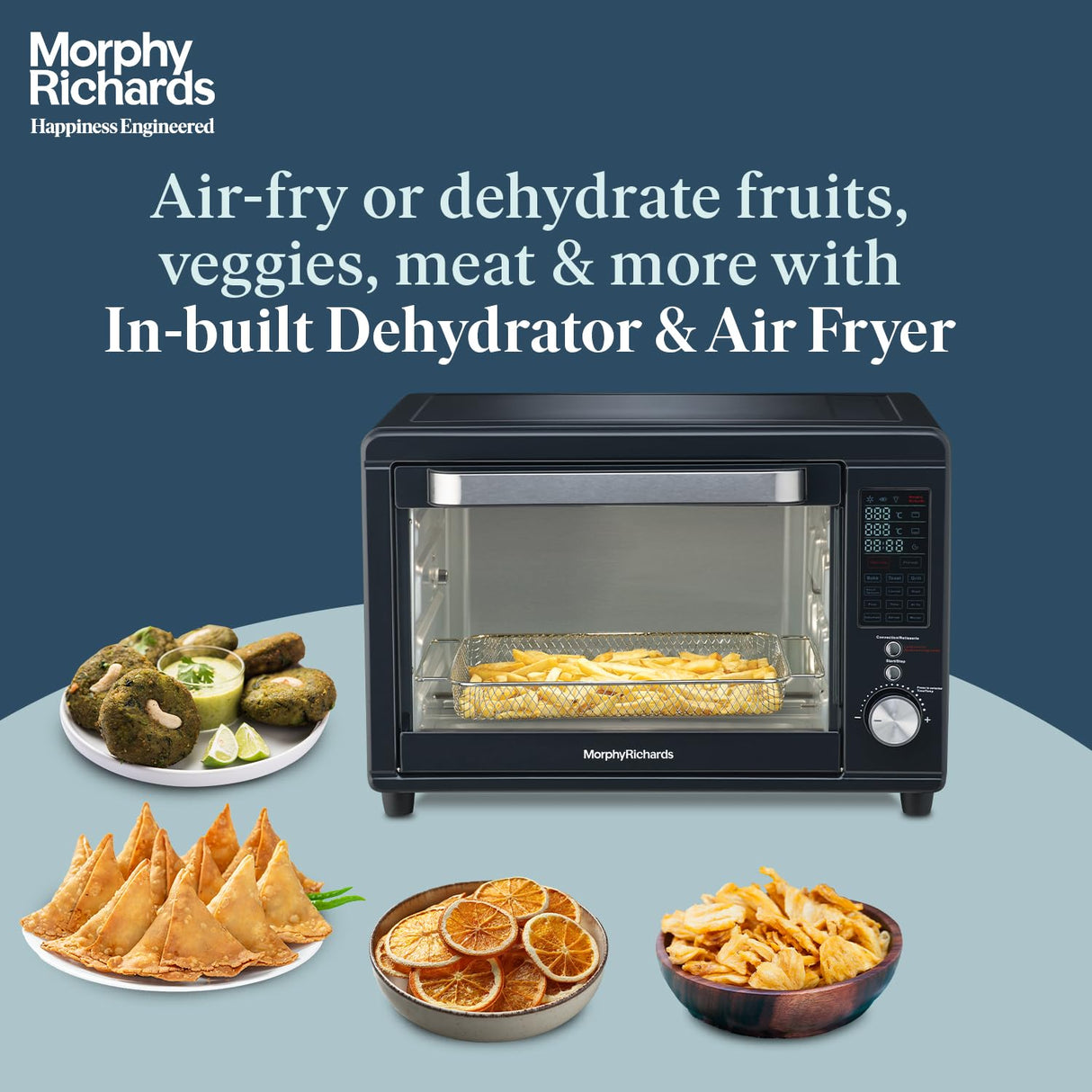 29RCAD 29L Digital OTG 2000W – Oven Toaster Griller with Air Fryer, Dehydrator, 13 Preset Menus, Rotisserie & Convection