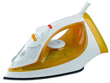Usha SI 3816 Steam Iron 1600 W with Easy-Glide Non-Stick Soleplate, Powerful Steam Output, 280 Ml Water Tank (Yellow & White), 1600 Watts