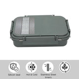 Jaypee plus Steeladam lunch box Greenish Green