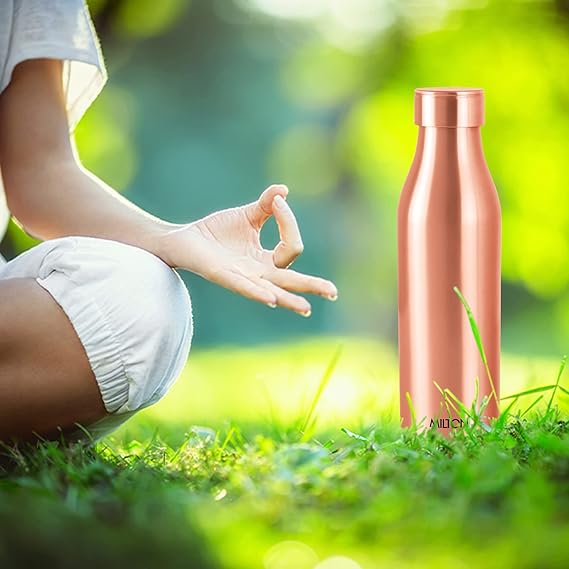 Milton opper Charge 1000 Bottle, 930ml, 100% Pure Copper, BPA Free Water Bottle, Leak Proof, Office Bottle, Boosts Immunity, Supports Digestive & Liver Health, Ayurveda Inspired