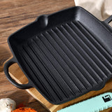 Bergner Elements Cast Iron Griddle, Black