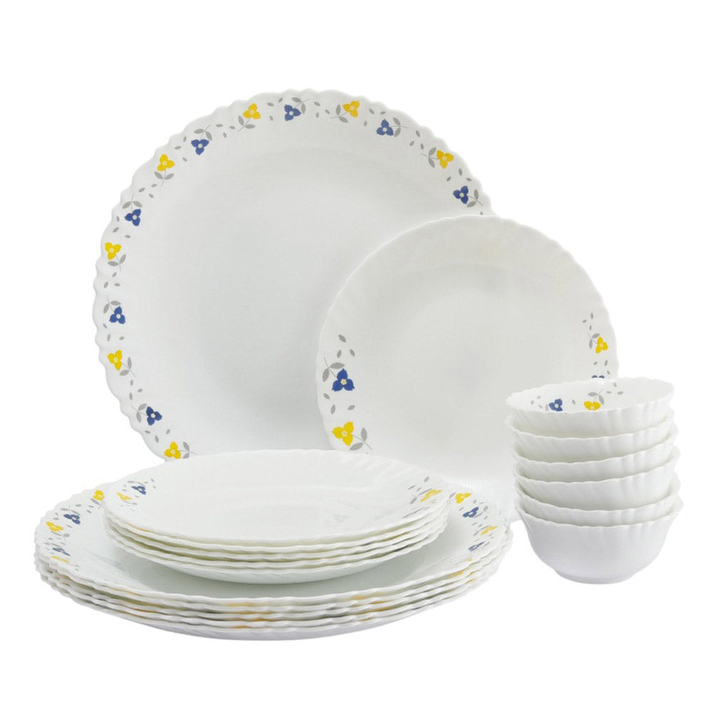 Roxx Opal Crazy Flower 18 Pcs With Full Plate Dinner Set