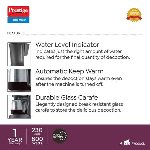 PCMD 4.0 Coffee Maker 800 W, 0.7L