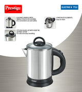 Stainless Steel 1500 Watts Electric Kettle - PKGSS 1.7