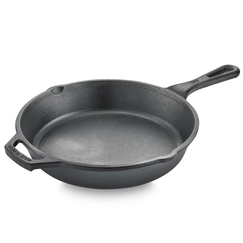 Prestige Cast Iron Scratch Resistant Gas and Induction Compatible Fry Pan, 25cm (Black) 30559