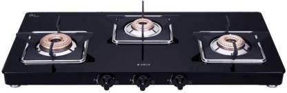 Elica Slimmest 3 Burner Cooktop ( 773 CT VETRO Slim LINE SPF ) Non-Auto Ignition