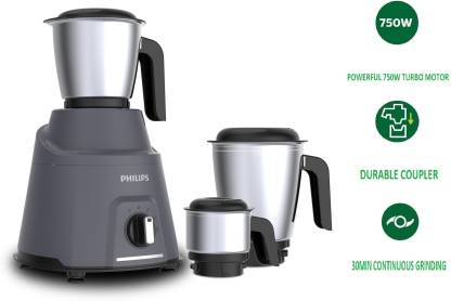 PHILIPS HL7760 Avengers Mixer Grinder, 3 Jar (Black)