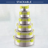 Klip Lock Stainless Steel Airtight Leakproof Storage Container 1750ML – Durable Kitchen Accessories Item, Large Lunch Box for Office Men, Women & Kids