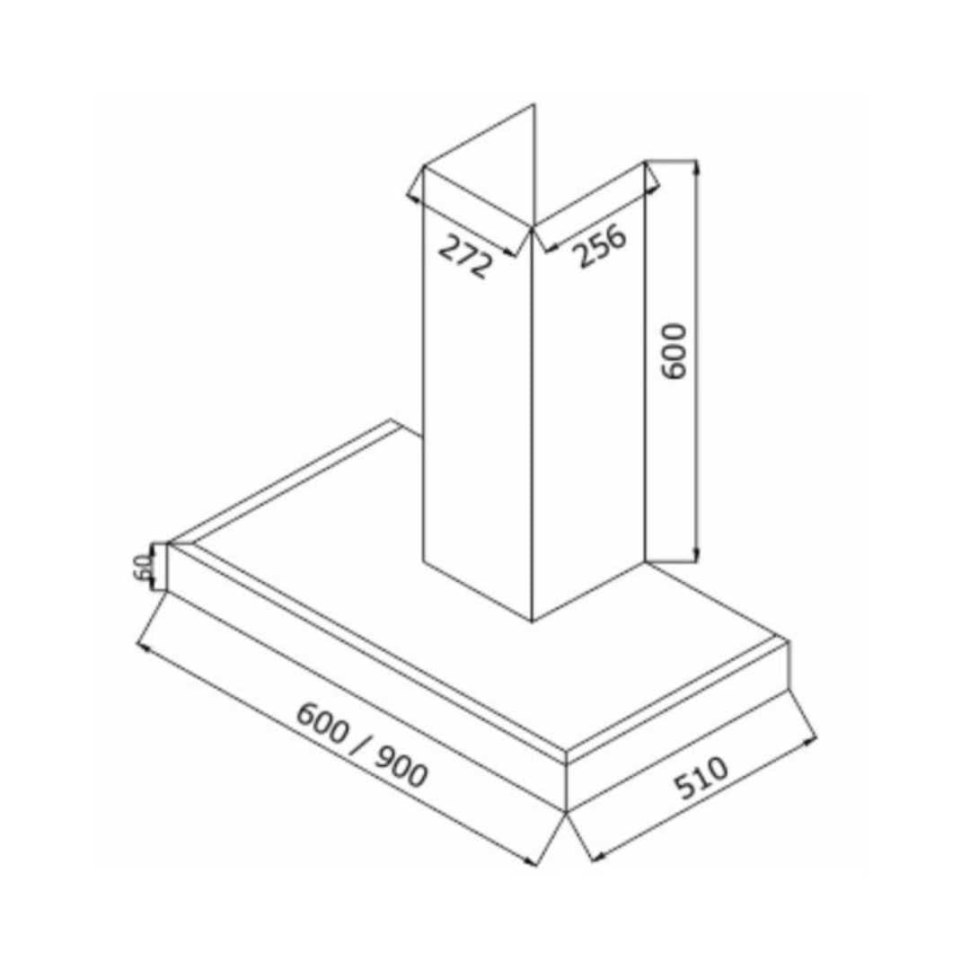 ELICA ISMART SPOT H6 BF LTW 90 NERO