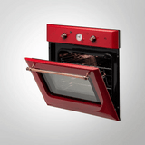 KAFF CLOV 6 RD Built in Ovens with True Convection (Red Retro Finish)