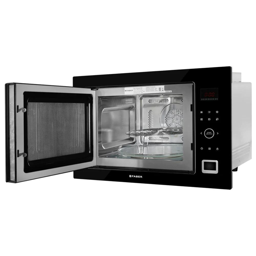 Faber FBIMWO 32L GLB 32 Liters Built-In Microwave Oven Electric Control Three Layer Glass Door Black Finish
