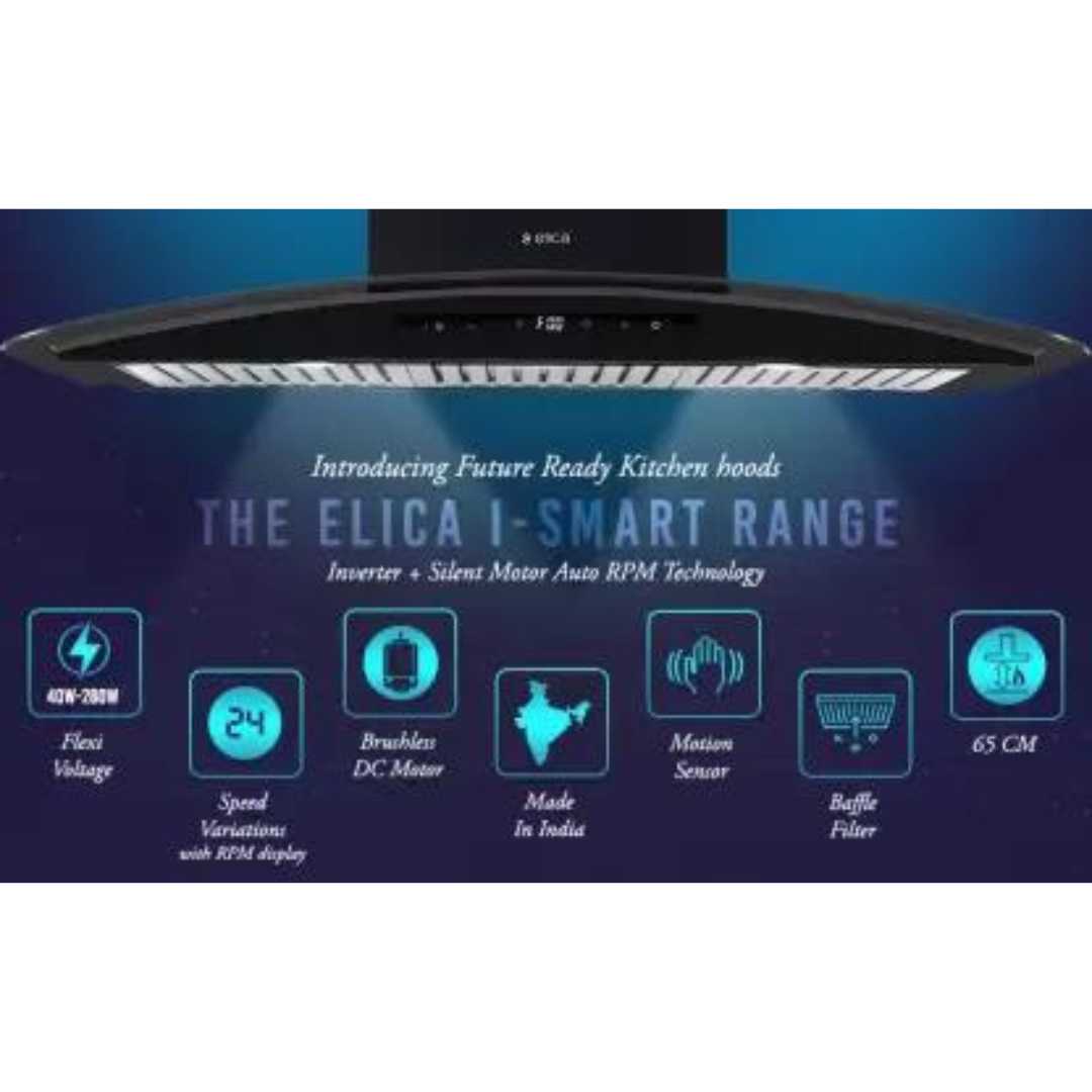 ELICA ISMART GLACE TRIM BF LTW 903 NERO