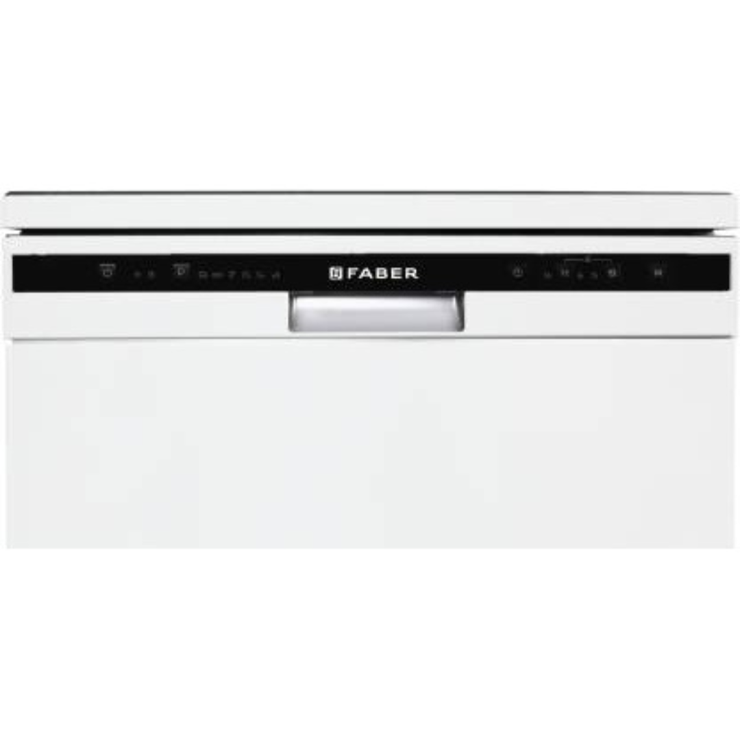 Faber FFSD 6PR 12S Neo White 6 Washing Program  12 Place Capacity Automatic Neo White Finish Built-in Dishwasher