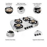 Glen CT 1045 SS HF BB 4 Burner Stainless Steel Gas