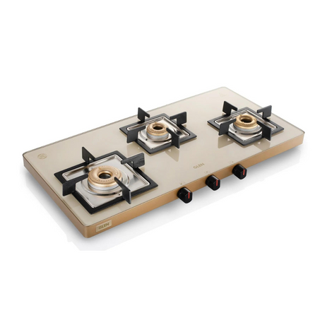 Glen CT 1035 Ultra Slim Apricot 3 Burner