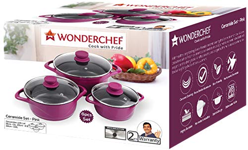 Wonderchef Ceramide Set-Pink