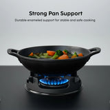 4 Burner Ultra Slim Matte Glass LPG Stove with Forged Brass Burners (CT1045USMG)