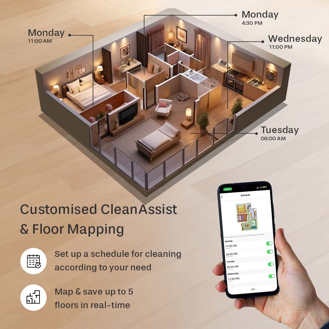 LVAC Voice Nuo Robotic Automatic Vacuum Cleaner