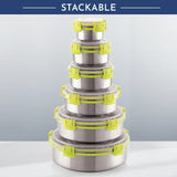 Klip Lock Stainless Steel Airtight Leakproof Lunch Box – 750ML – Durable Tiffin Box for Office Men & Adults, Premium Kitchen Accessories Item