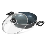 Zest Ceramica Kadai with Glass Lid - 2.5 Litre (24 cm)