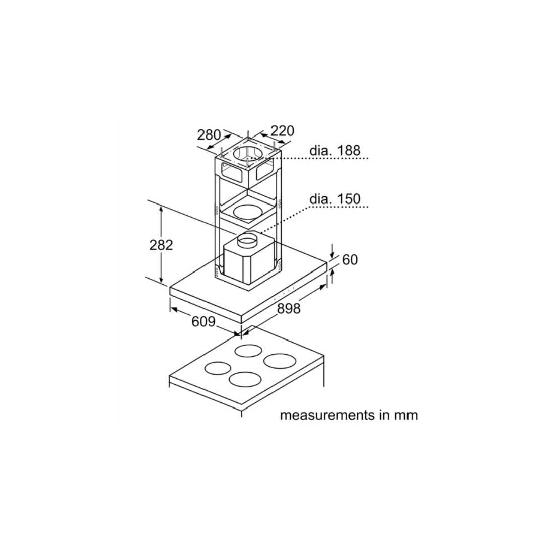 BOSCH Series 4 ISLAND DIB098G50I 