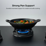 3 Burner Ultra Slim Matte Glass LPG Stove with Forged Brass Burners (CT1037USMG)