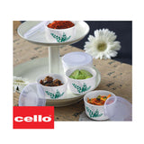 Cello Imperial Collection Aqua Leaves Storage Set 12 Pcs