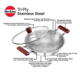 Hawkins Tri-Ply Stainless Steel Deep Fry Pan With Lid 2.5 Litre