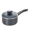 Prestige Hard Anodised Plus Range Of Cookware Milk Pan With Glass Lid